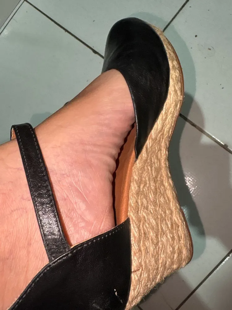 anabela selma franco couro preta 38