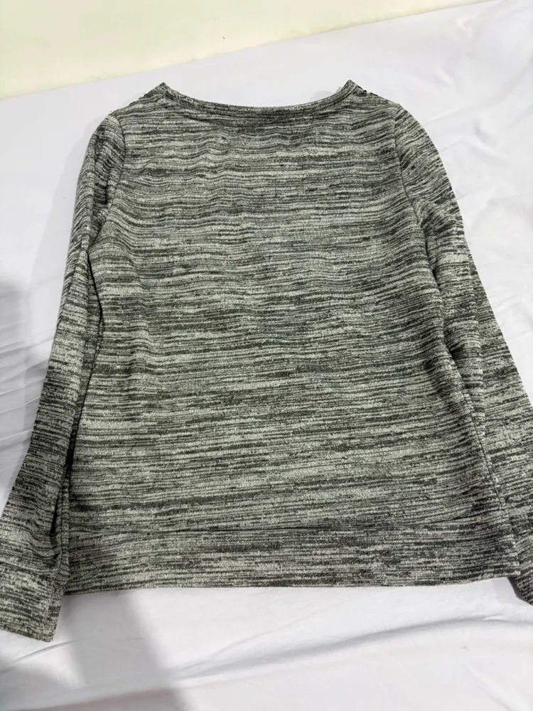 blusa yessica manga longa cinza m