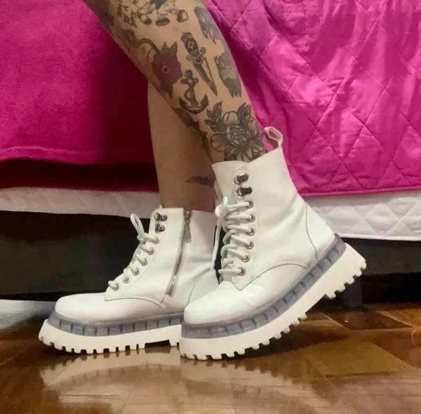 Coturno Branco Baw Clothing