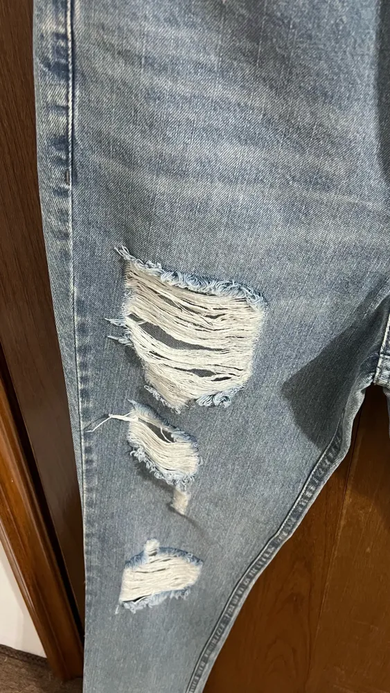 Calça reta jeans mofficer