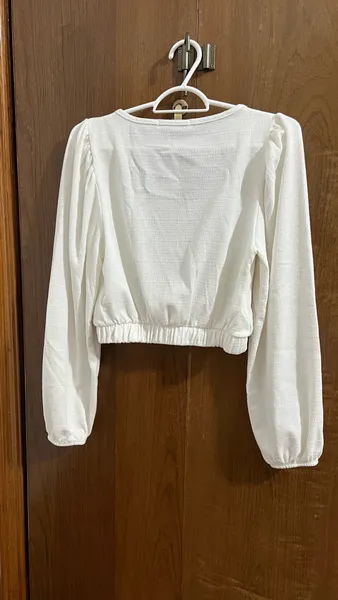 Cropped manga longa c&a
