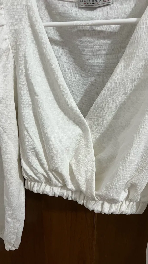 Cropped manga longa c&a