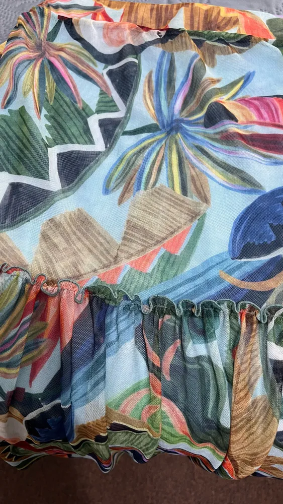Saia midi em tule renner