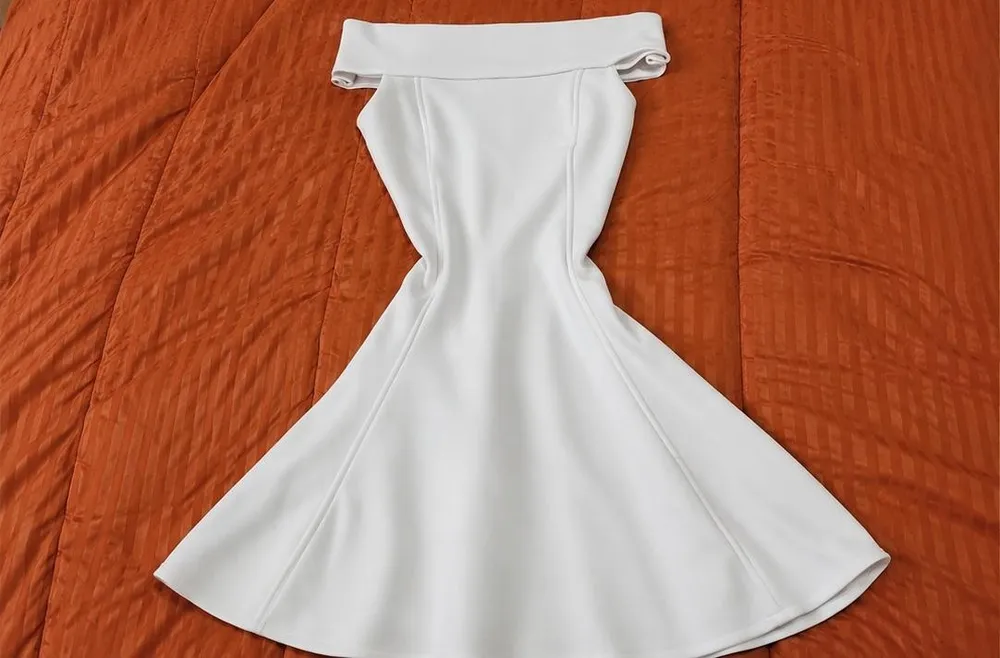 vestido feminino skazi - cor creme