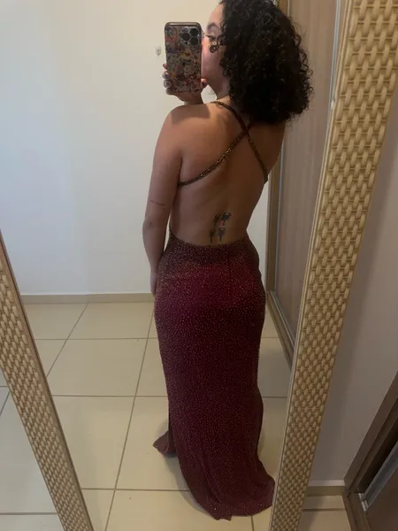 Vestido de festa vermelho