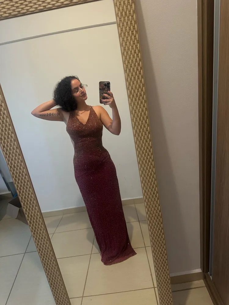 Vestido de festa vermelho