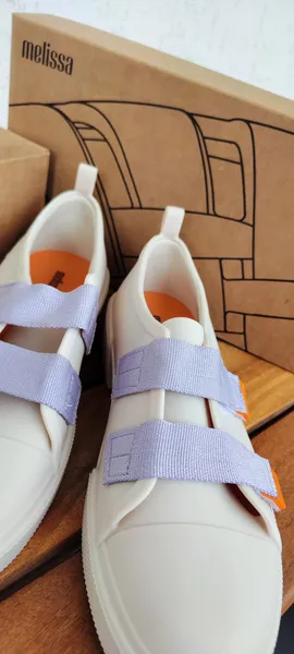melissa cool sneakers- off withe e laranja