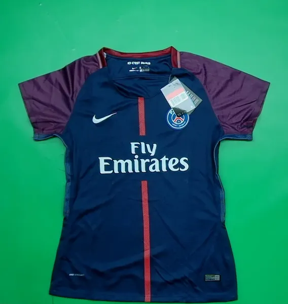 camisa feminina psg retrô 2017 2018 fly emirates - tam. m