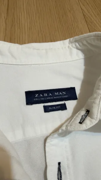 camisa branca zara masculino