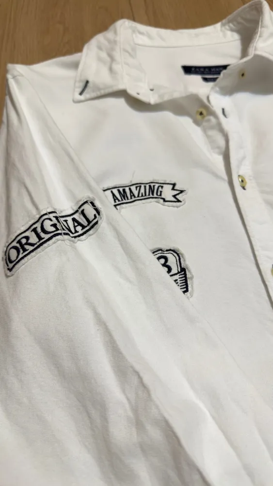camisa branca zara masculino