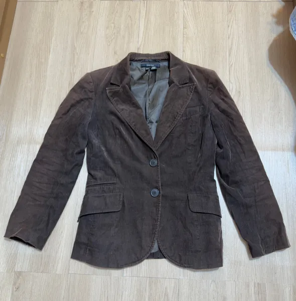 blazer em cotele zara