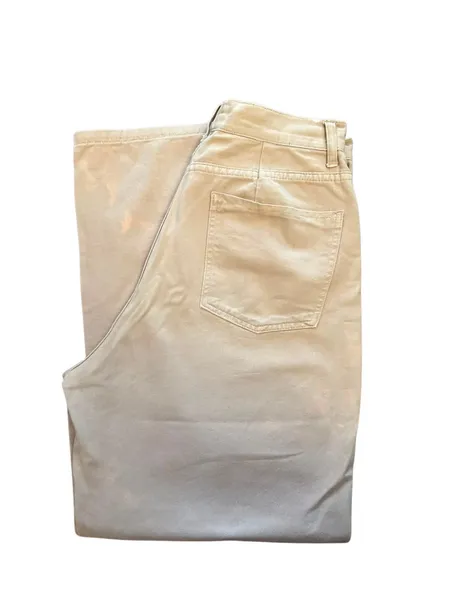 Calça wide leg bege