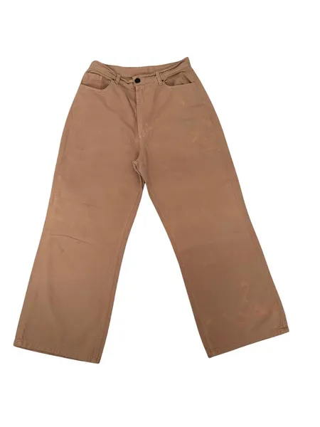 Calça wide leg bege