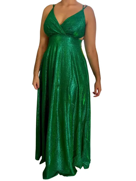 Vestido longo verde