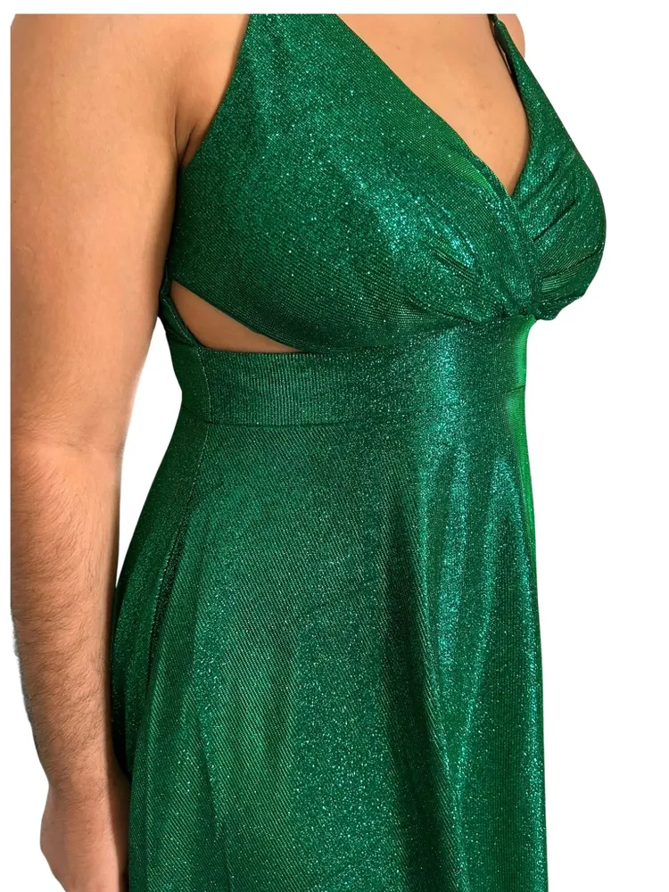 Vestido longo verde