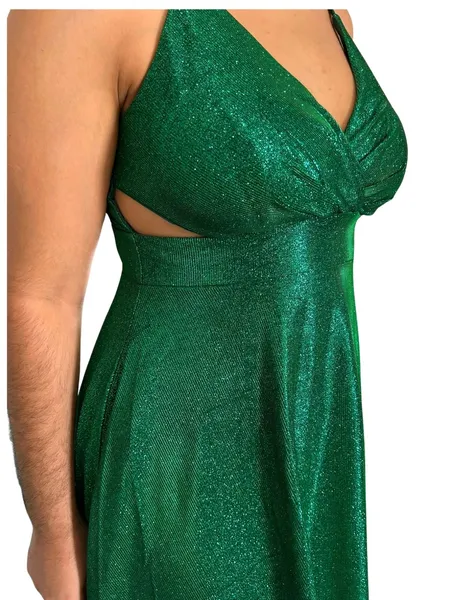 Vestido longo verde