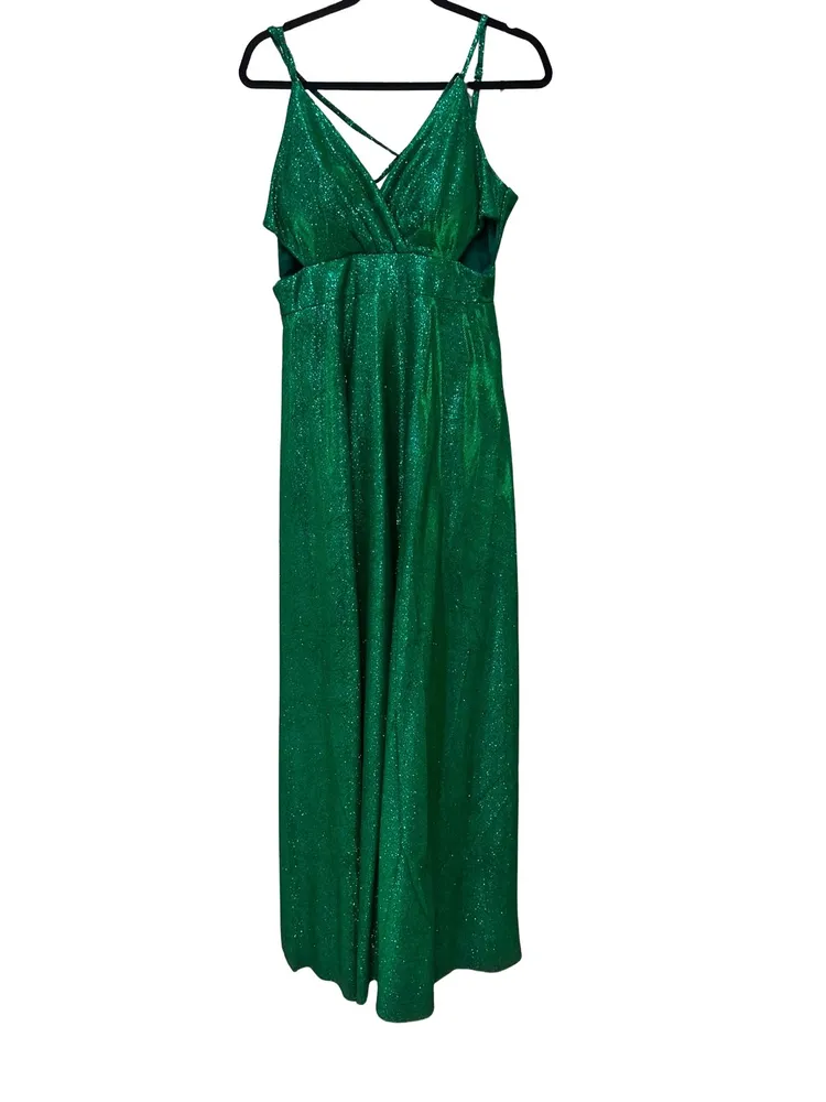 Vestido longo verde