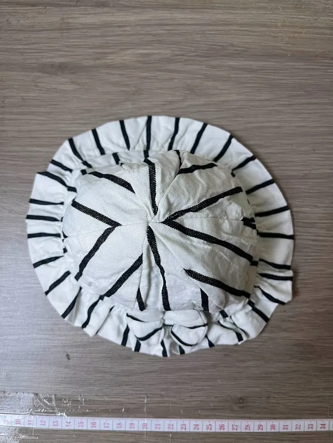 Chapéu Infantil Listrado Preto e Branco