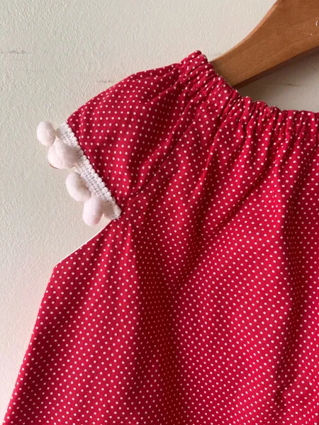 Vestido infantil vermelho