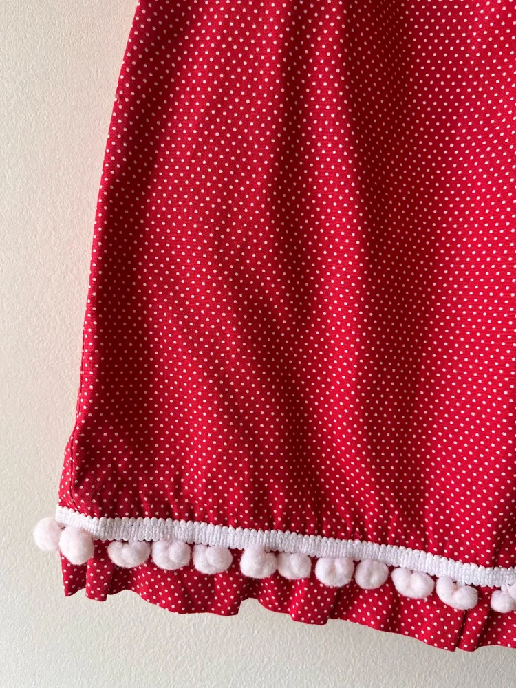 Vestido infantil vermelho