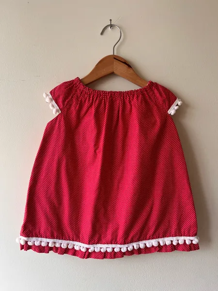 Vestido infantil vermelho