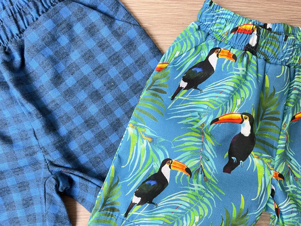 Kit duas peças / shorts unissex