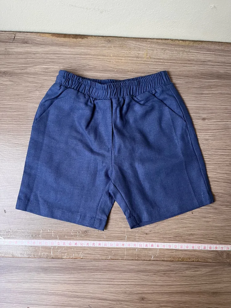 Kit duas peças / Short azul e branco