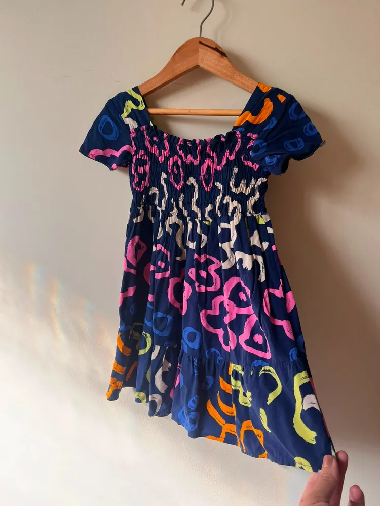 Vestido infantil colorido