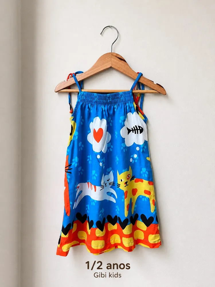 Vestido infantil da Gibi kids 1/2 anos