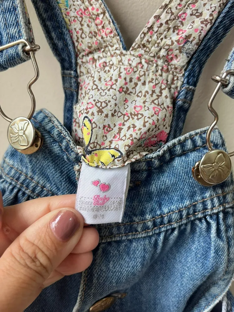 Jardineira infantil jeans