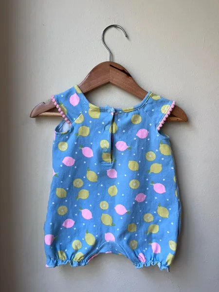 romper tiptop azul estampado 03 meses