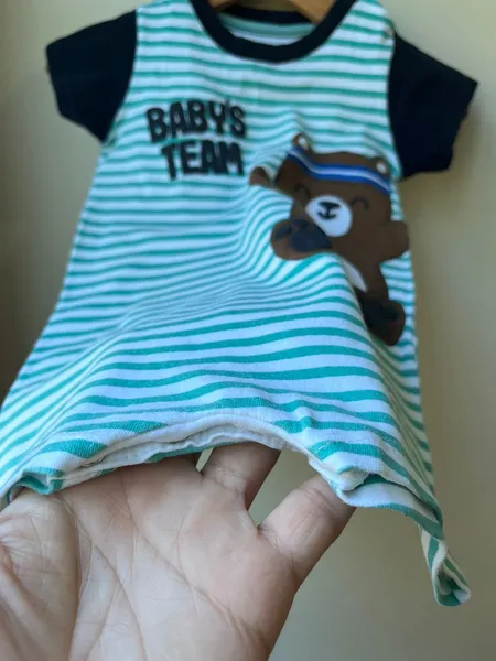 body infantil teddy boom 3 a 6 meses