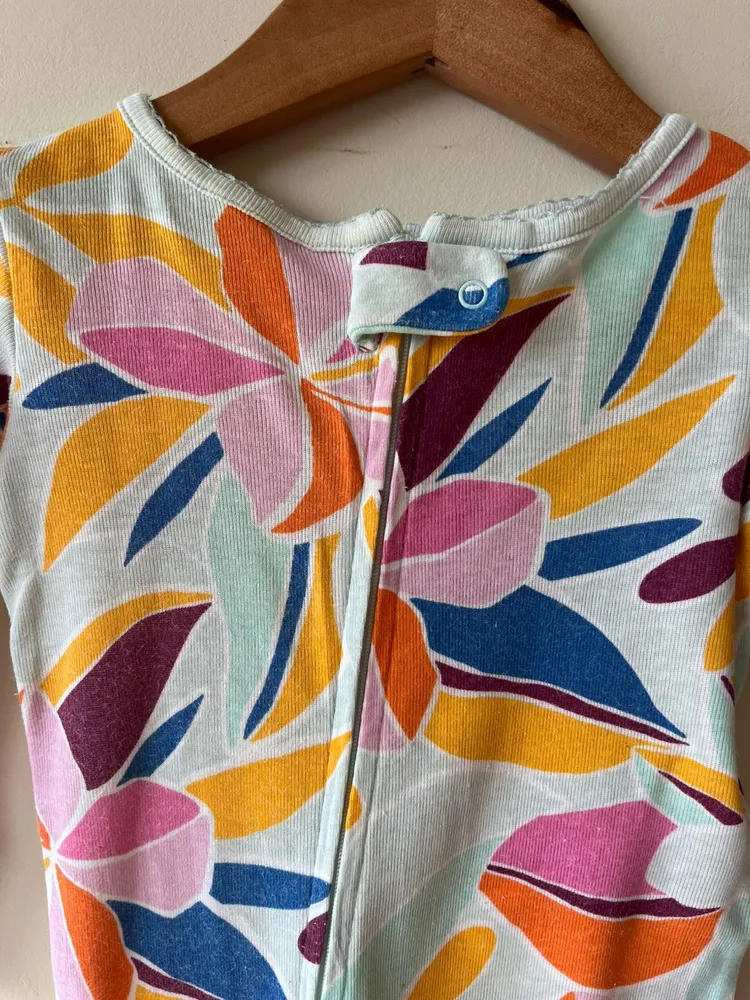 macacão pijama carters floral 12 meses
