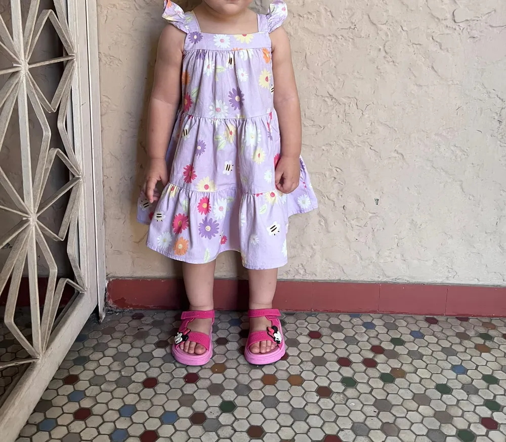 vestido infantil pool kids lilás 1 ano