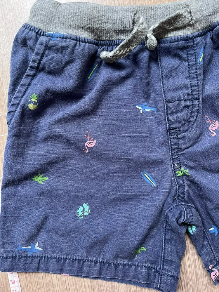 conjunto infantil carters blusa 9m short 18m