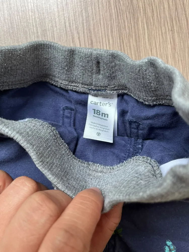 conjunto infantil carters blusa 9m short 18m