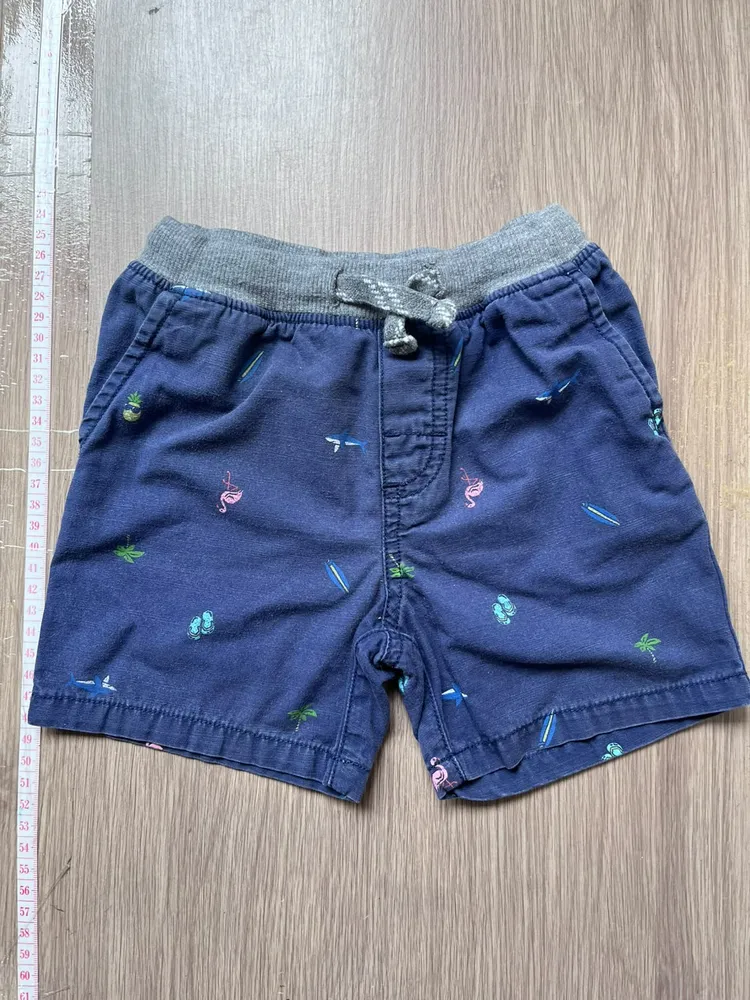 conjunto infantil carters blusa 9m short 18m
