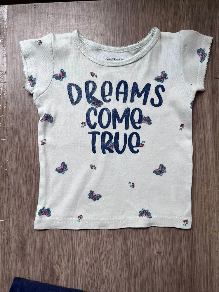 conjunto infantil carters blusa 9m short 18m