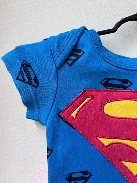 body infantil dc comics superman 0-3 meses