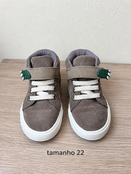 tênis infantil dino marrom 22