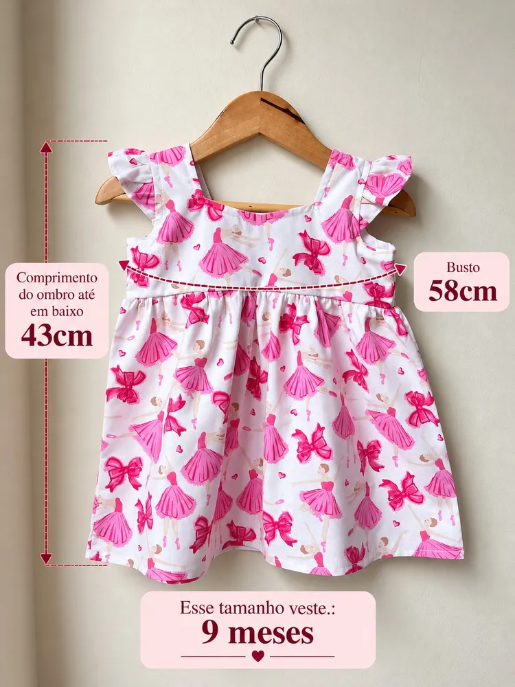 vestido infantil tal mae tal filhos 9 meses