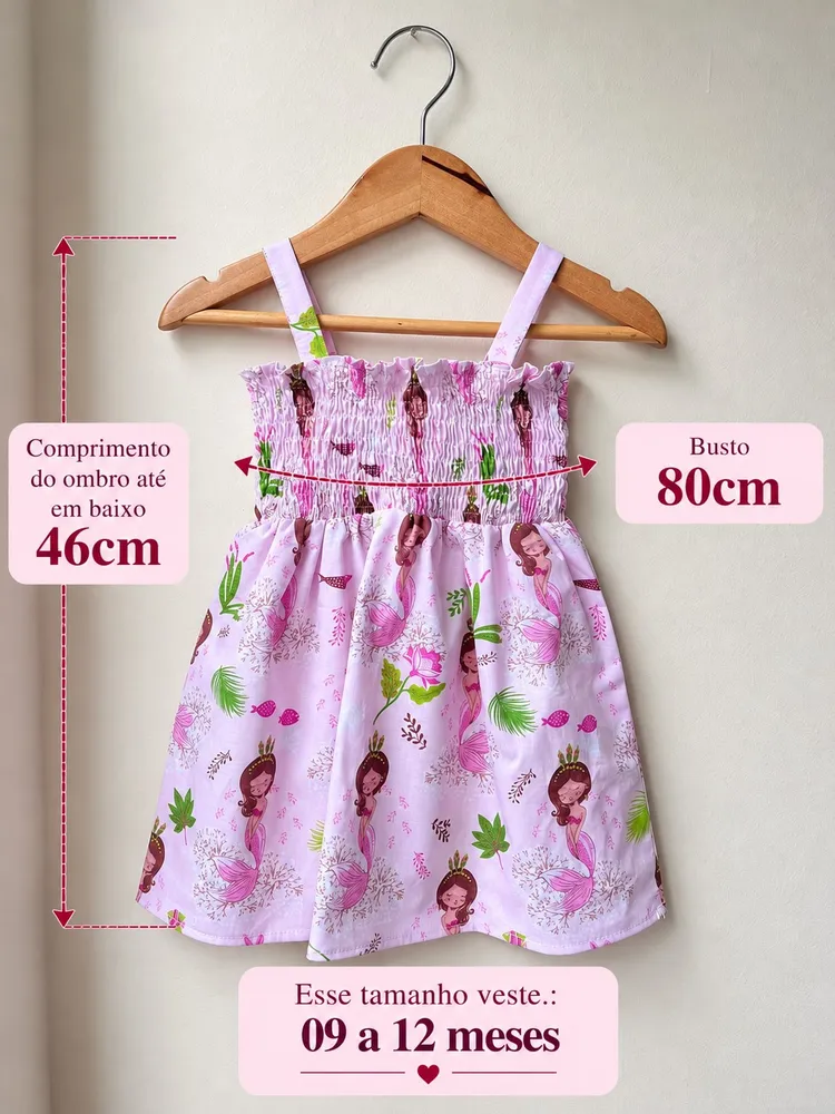 vestido infantil tal mãe, tal filhos 09 meses