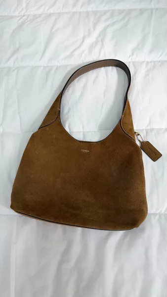 Bolsa Coach Brooklyn 28 em suede original