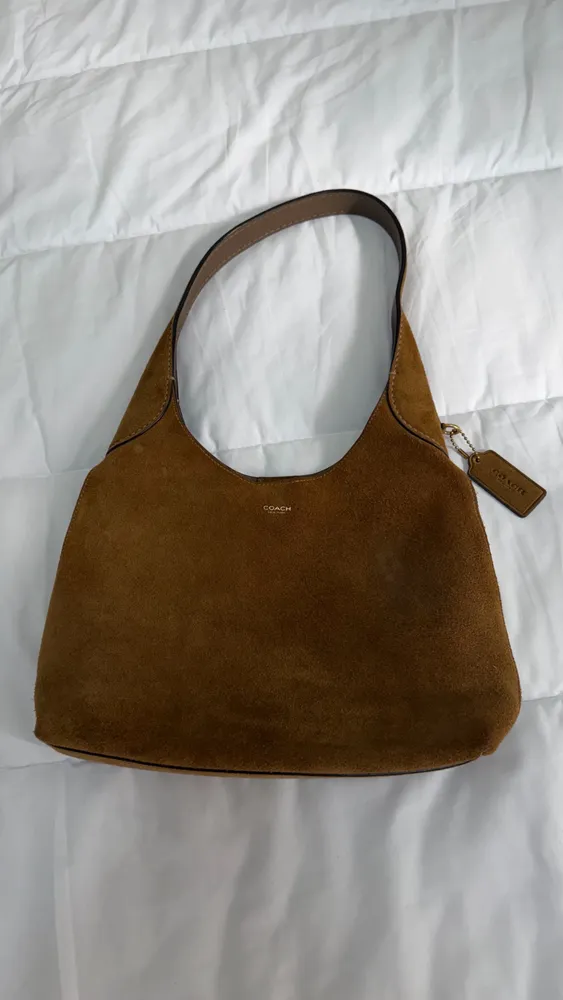 Bolsa Coach Brooklyn 28 em suede original