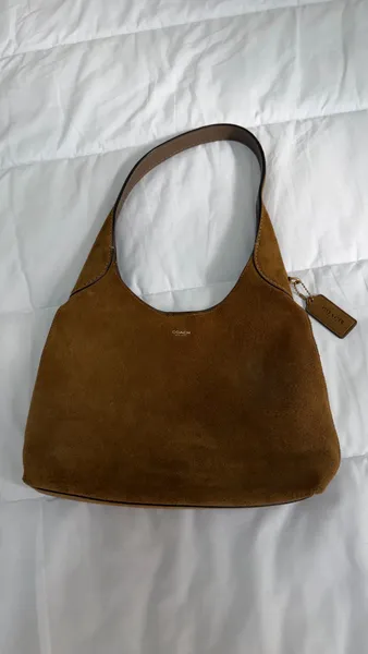 Bolsa Coach Brooklyn 28 em suede original