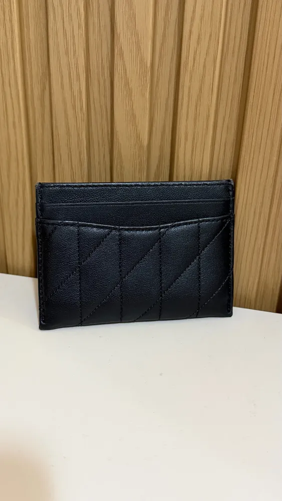 porta cartao coach essential quilting preto
