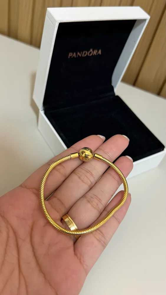 Pulseira Dourada Shine Pandora 17