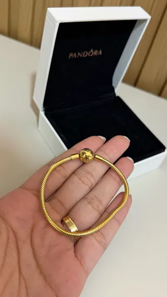 Pulseira Dourada Shine Pandora 17