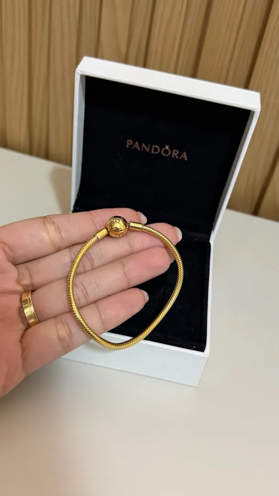 Pulseira Dourada Shine Pandora 17