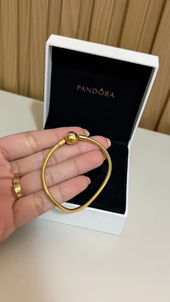 Pulseira Dourada Shine Pandora 17